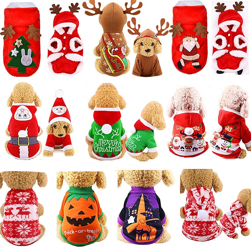 Variety of Pet Christmas & Holiday Outfits